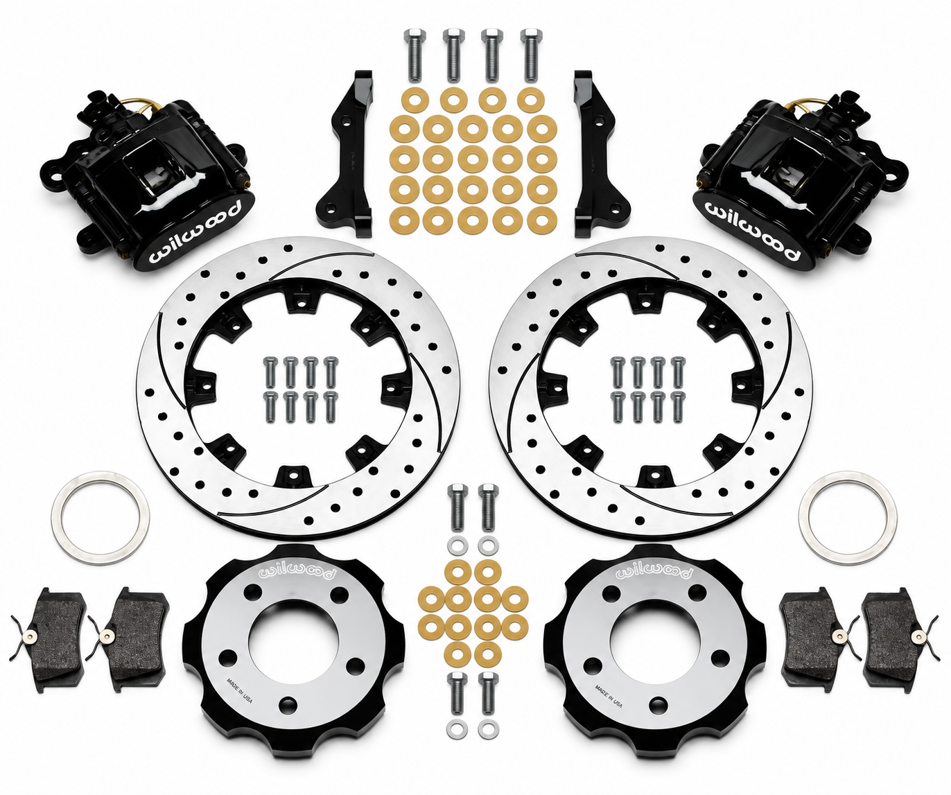Wilwood 06-15 Civic Black Caliper Drilled Rotor Rear Big Brake Kit